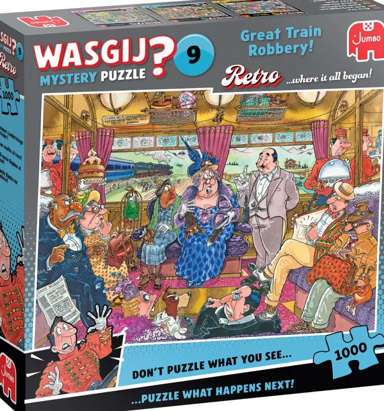 Wasgij Retro Mystery 9 - De Grote Treinroof! (1000 stukjes)