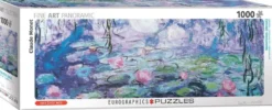 Waterlilies - Claude Monet Panorama Puzzel (1000 stukjes)