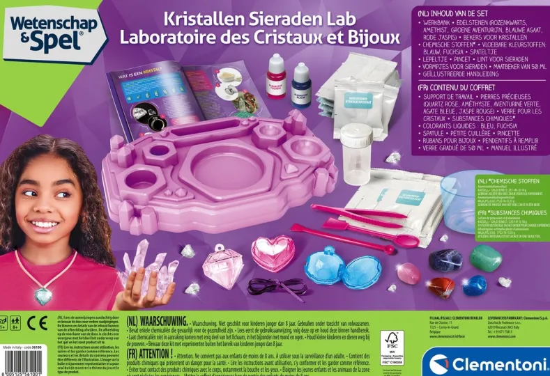 Wetenschap & Spel - Kristallen Sieraden Lab