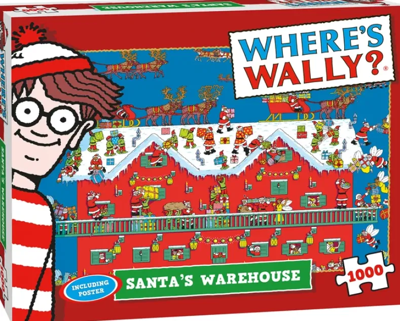 Where is Wally? - Santa's Warehouse Puzzel (1000 stukjes)