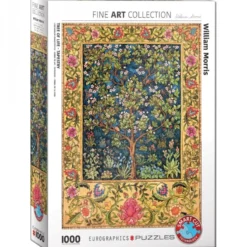 William Morris - Tree of Life Tapestry Puzzel (1000 stukjes)