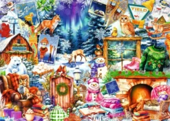Winter Mountain Village Puzzel (500XL stukjes)