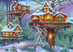 Winter Treehouse Puzzel (500 stukjes)