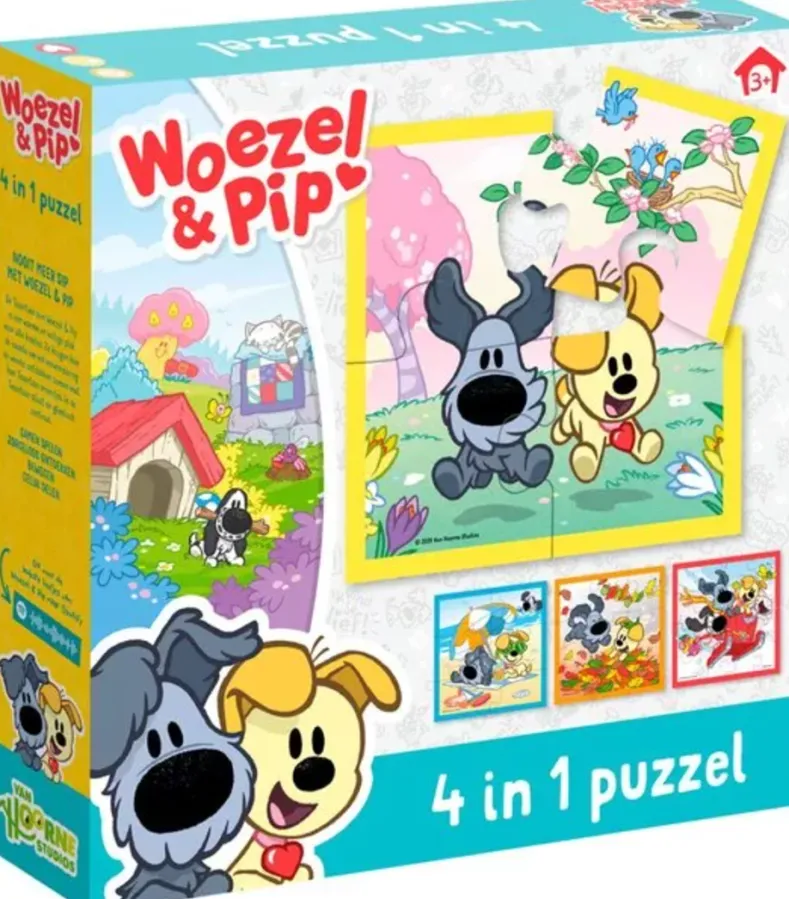 Woezel & Pip - 4 in 1 Puzzel (4 in 1 puzzel)
