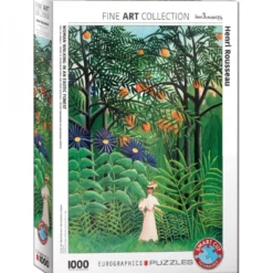 Woman in an Exotic Forest - Henri Rousseau Puzzel (1000 stukjes)