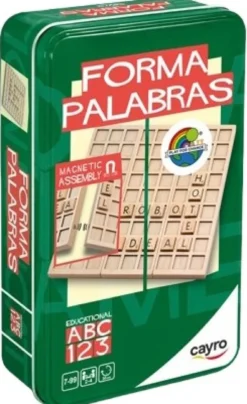 Wooden Words Game Travel Tin