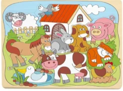 Woody Boerderij Puzzel (9 stukjes)