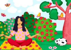 Yoga in the Park Puzzel (1000 stukjes)