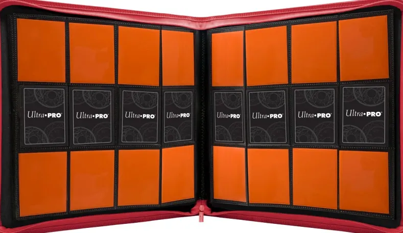 Zippered 12-Pocket Pro-Binder - Rood