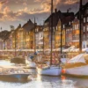 Zonsondergang in Kopenhagen Puzzel (500 stukjes)
