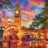 Zonsondergang op Parliament Square - Londen Puzzel (1000 stukjes)