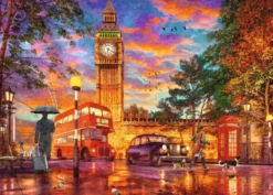 Zonsondergang op Parliament Square - Londen Puzzel (1000 stukjes)